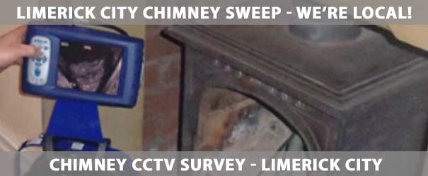 Chimney CCTV Survey Limerick City | Our chimney CCTV Survey is offered throughout Limerick City including Thomand, Caherdavin, Corbally, Raheen, Annacotty, Castletroy, Mungret and Clarina. | Ph: (085) 1840747